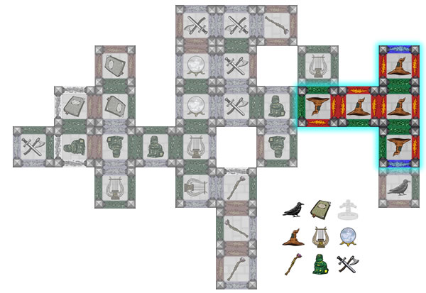 Lori has one collection of five artifacts, which is worth six points.